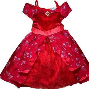 Disney Parks Princess Elena of Avalor Red Tulle Dress M 8 Costume Party